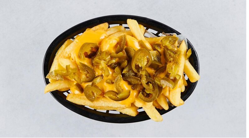 A loaded tray